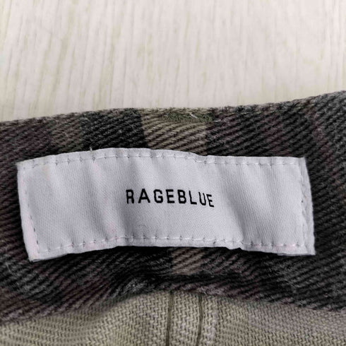 レイジブルー RAGEBLUE 迷彩 カーブシルエットデニムパンツ メンズ