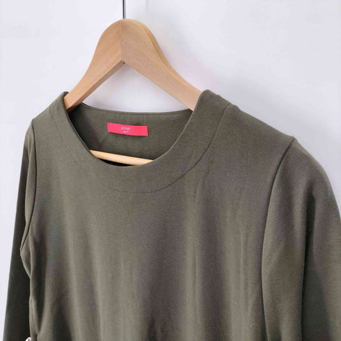 グラニフ graniph グラフィックデザイナー コラボ サイド切替 L/S ロングワンピース レディース FREE