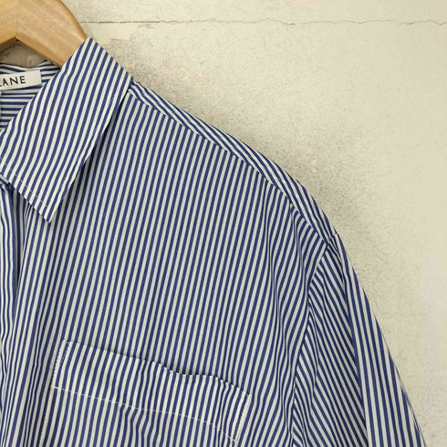 クラネ CLANE HALF SLEEVE HUGE SHIRTS ストライプ シャツ レディース 1