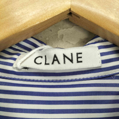 クラネ CLANE HALF SLEEVE HUGE SHIRTS ストライプ シャツ レディース 1
