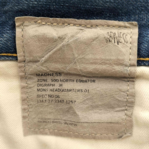 MADNESS 24AW AGING DENIM PANTS エイジング ダメージ 加工 ワイド デニム パンツ メンズ M