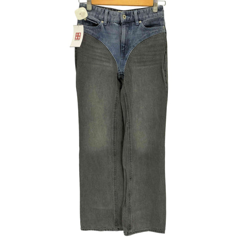 エイチアンドエム H&M ツートーンストレートレッグジーンズ メンズ 34