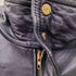 Euro Vintage Leal Leather ユーロ ヴィンテージ 本革 リアル レザー ブルゾン スタンドカラー レザーリブ 裏地 キルティング ブラック メンズ