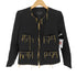 Echantillon No.4/ ウール100 チェーンモチーフ ノーカラーショートジャケット レディース JPN:2