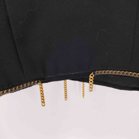 Echantillon No.4/ ウール100 チェーンモチーフ ノーカラーショートジャケット レディース JPN:2