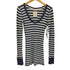 ホリスター Hollister Uネック ボーダー ロングスリーブカットソー レディース import:M