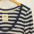 ホリスター Hollister Uネック ボーダー ロングスリーブカットソー レディース import:M
