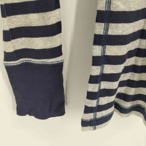 ホリスター Hollister Uネック ボーダー ロングスリーブカットソー レディース import:M