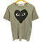 プレイコムデギャルソン PLAY COMME des GARCONS ハートロゴ クルーネック S/S Tシャツ メンズ JPN:S