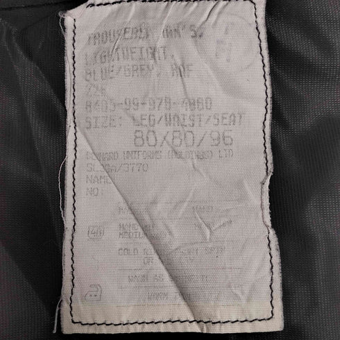 ブリティッシュアーミー BRITISH ARMY 90S 99年会計 RAF イギリス空軍 90S TROUSERS MENS LIGHTWEIGHT タック トラウザーズ メンズ 80/80/96