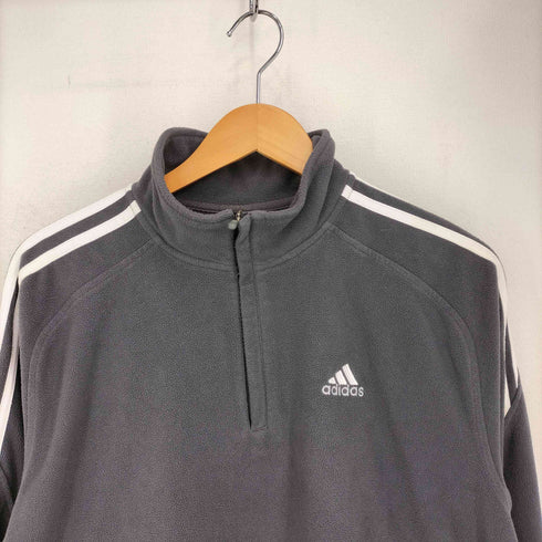 アディダス adidas 00S ハーフジップフリースジャケット 裾ドローコード メンズ JPN:M