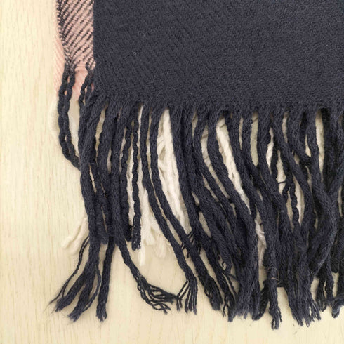 ブルーレーベルクレストブリッジ BLUE LABEL CRESTBRIDGE ロゴ刺繍入り 大判マフラー レディース