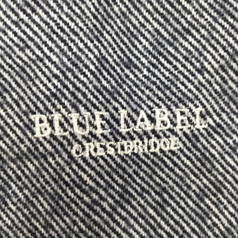 ブルーレーベルクレストブリッジ BLUE LABEL CRESTBRIDGE ロゴ刺繍入り 大判マフラー レディース