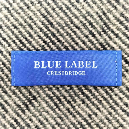 ブルーレーベルクレストブリッジ BLUE LABEL CRESTBRIDGE ロゴ刺繍入り 大判マフラー レディース