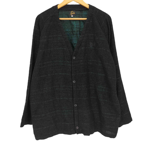 ニードルズ Needles V Neck Cardigan – W/N/R/Pe Lame Cloth Jq ラメ ウール ナイロン ジャガード カーディガン メンズ JPN:S