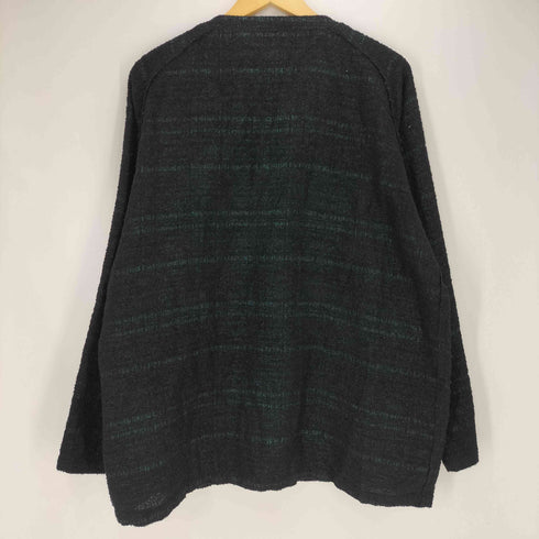 ニードルズ Needles V Neck Cardigan – W/N/R/Pe Lame Cloth Jq ラメ ウール ナイロン ジャガード カーディガン メンズ JPN:S
