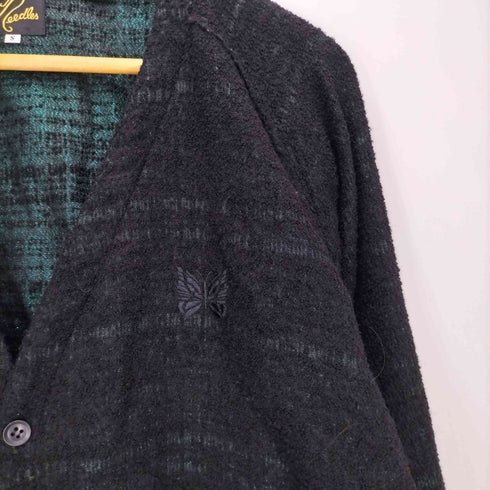 ニードルズ Needles V Neck Cardigan – W/N/R/Pe Lame Cloth Jq ラメ ウール ナイロン ジャガード カーディガン メンズ JPN:S
