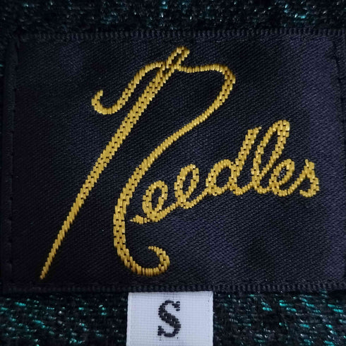 ニードルズ Needles V Neck Cardigan – W/N/R/Pe Lame Cloth Jq ラメ ウール ナイロン ジャガード カーディガン メンズ JPN:S