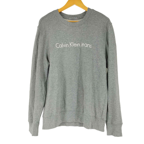 カルバンクラインジーンズ Calvin Klein Jeans ロゴデザイン クルーネック スウェットトレーナー メンズ import:L