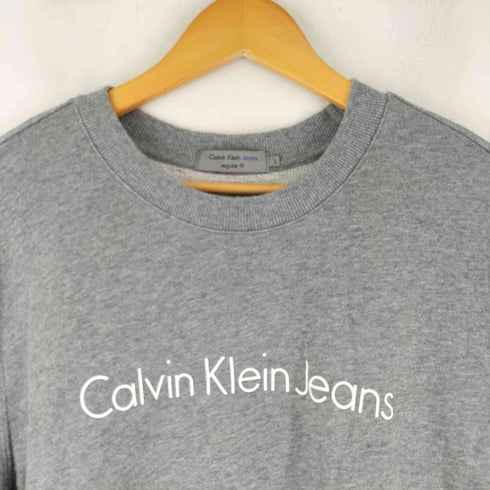 カルバンクラインジーンズ Calvin Klein Jeans ロゴデザイン クルーネック スウェットトレーナー メンズ import:L