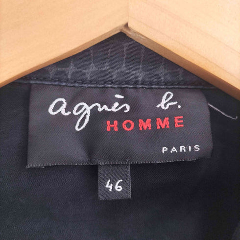 アニエスベーオム Agnes b.homme クロコダイル柄 トラッカージャケット メンズ EUR:46