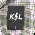 ksl supply チェック ラインストーン シャツフーディ メンズ JPN:L