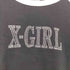 エックスガール X-girl RHINESTONE ROMAN TYPE LOGO RAGLAN S/S BABY TEE レディース import:M