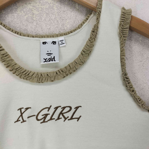 エックスガール X-girl RUFFLE TANK TOP レディース JPN:S