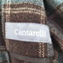 カンタレーリ Cantarelli イタリア製 チェック柄 ウール100 テーラードジャケット メンズ 42