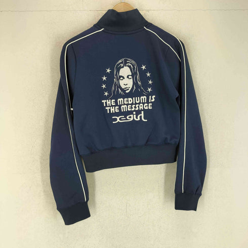 エックスガール X-girl STAR AND FACE COMPACT TRACK JACKET レディース JPN:M