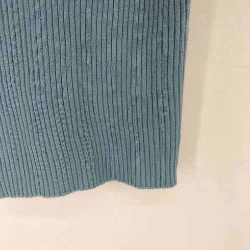 バーバリーブルーレーベル BURBERRY BLUE LABEL チェック切り替え リブニットトップス レディース JPN:38