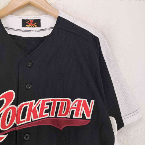 REWARD レワード ROCKETDAN 6 ナンバリング ベースボールシャツ メンズ