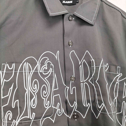エクストララージ XLARGE OLD ENGLISH S/S WORK SHIRT メンズ import:L