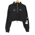エックスガール X-girl HALF ZIP CROPPED SWEAT TOP レディース JPN:M