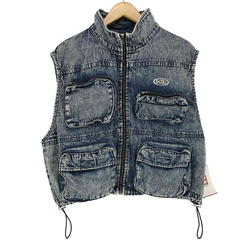 エックスガール X-girl CHEMICAL WASH VEST レディース ONE SIZE