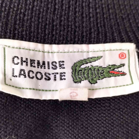 シュミーズラコステ CHEMISE LACOSTE 70-80s ウール ロゴ刺繍 カーディガン メンズ 5