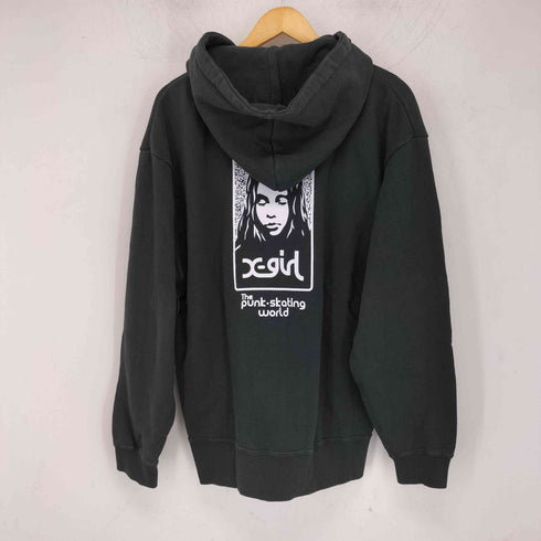 エックスガール X-girl NOISE FACE ZIP UP SWEAT HOODIE レディース JPN:M