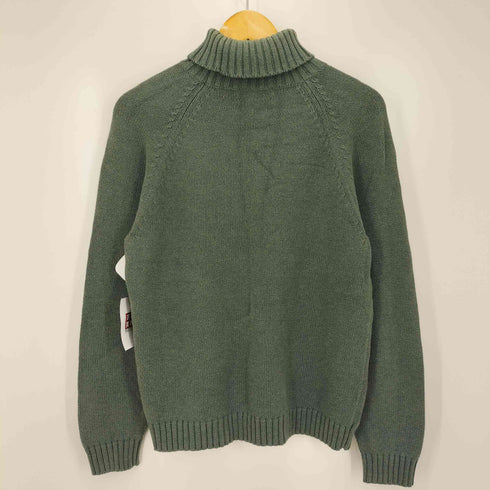 ランズエンド LANDS END 00S ハイネック コットン ニット セーター メンズ M 10-12