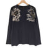 CROPPED HEADS クロップドヘッズ 雀 鶴 花 和柄 長袖 Tシャツ ロンT メンズ L