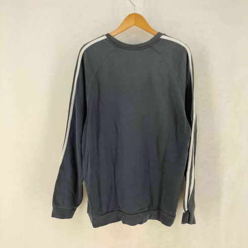 アディダス adidas 3ストライプ ラグランスリーブ スウェット メンズ XL