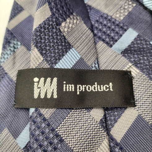 アイムプロダクトイッセイミヤケ im product ISSEY MIYAKE SILK 100% 絹 シルク 総柄 レジメンタルネクタイ メンズ