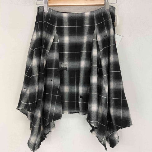 ラグアジェム LAGUA GEM ASYMMETRY チェックスカート レディース JPN:M