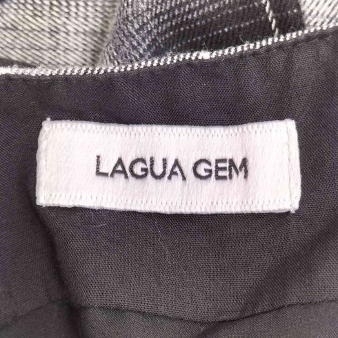 ラグアジェム LAGUA GEM ASYMMETRY チェックスカート レディース JPN:M