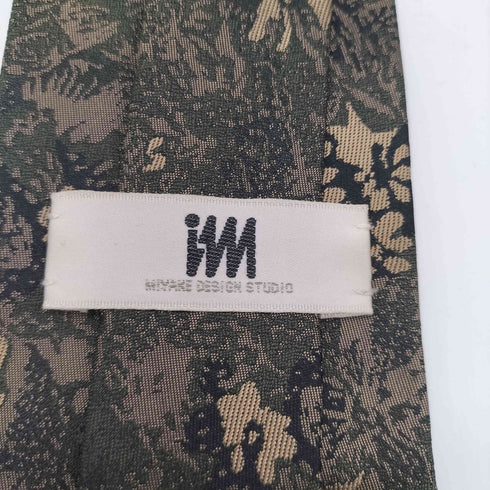 ミヤケデザインスタジオ im MIYAKE DESIGN STUDIO SILK 100% 絹 シルク 総柄 ネクタイ メンズ