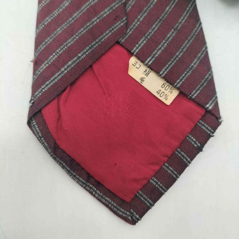 アイムイッセイミヤケ im ISSEY MIYAKE SILK 100% レジメンタル ストライプ ネクタイ メンズ