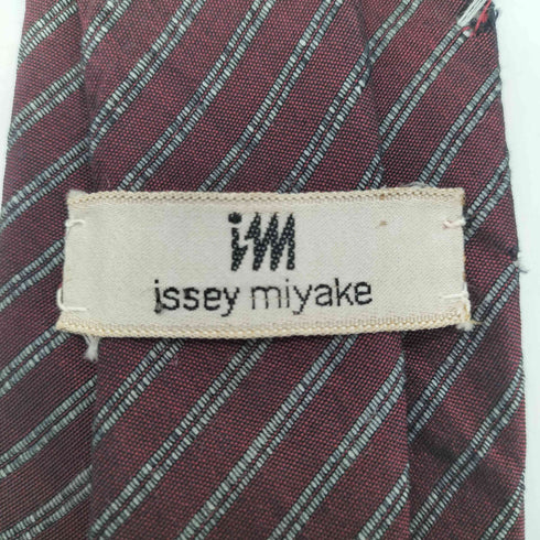 アイムイッセイミヤケ im ISSEY MIYAKE SILK 100% レジメンタル ストライプ ネクタイ メンズ