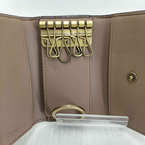 コーチ COACH HORSE AND CARRIAGE ホース アンド キャリッジ プリント 6リング キー ケース レディース