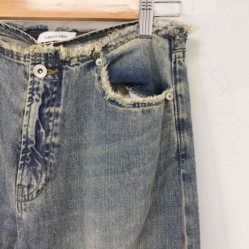 ラグアジェム LAGUA GEM CUT O FF LOOSE DENIM レディース 25inch