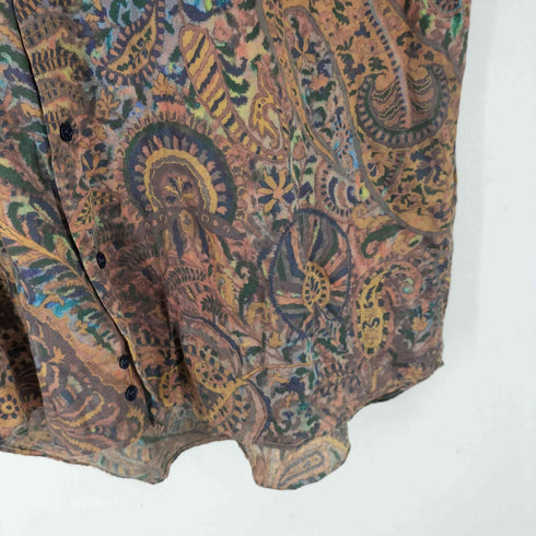 エトロ ETRO MADE IN ITALY 総柄 コットン ロングスリーブ シャツ メンズ 41