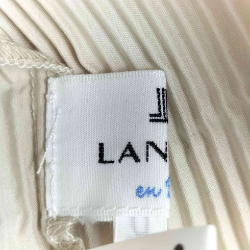 ランバンオンブルー LANVIN en Bleu 切り替えプリーツハイネックブラウス レディース EUR:38